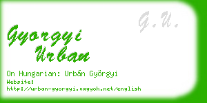 gyorgyi urban business card