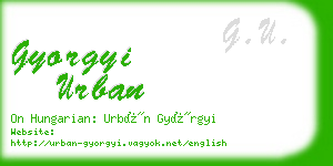 gyorgyi urban business card